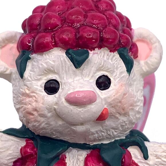 2001 Hallmark Keepsake Raspberry Fairy Berry Bears Collector's Ornament in Box - Picture 1 of 6